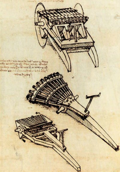 Ribauldequins by Leonardo da Vinci